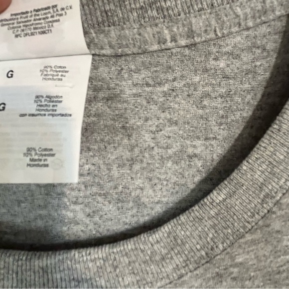 Fruit Lum VTG 2000 Gray Cat In Glasses  Graphic T-Shirt Womens Cotton L NWT - Picture 4 of 9